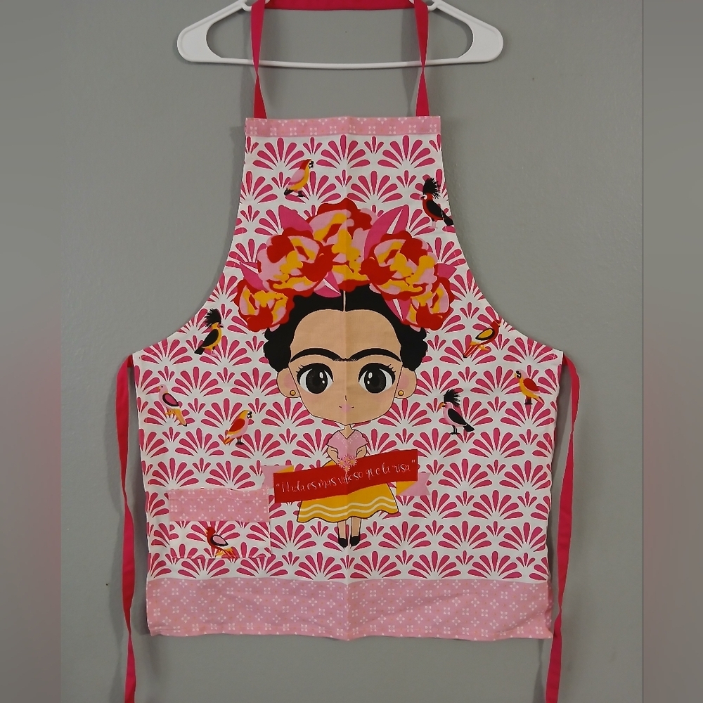 Pink Apron‎ with Frida Design - Picture 3 of 5